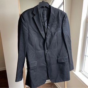 Romano Botta black wool suit Large